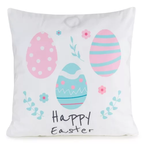 Spring8 húsvéti díszpárnahuzat Fehér 45x45 cm
