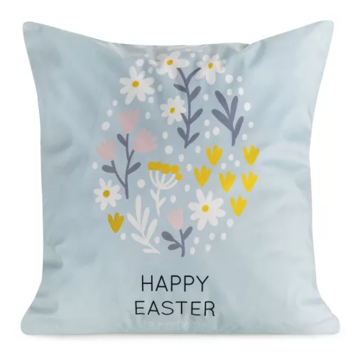 Spring11 húsvéti díszpárnahuzat Kék 45x45 cm