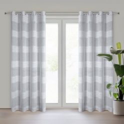 Agata dekor függöny Ezüst 140x250 cm