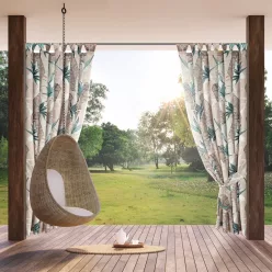   Garden8 vízálló kerti függöny elkötővel Bézs 155x240 cm