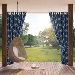   Garden vízálló kerti függöny elkötővel Gránátkék 155x240 cm