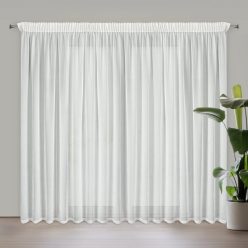 Hera mintás dekor függöny Fehér 300x270 cm