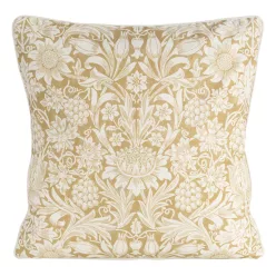 Len díszpárnahuzat Sárga 50x50 cm