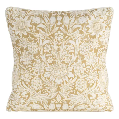 Len díszpárnahuzat Sárga 50x50 cm