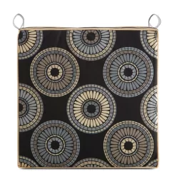   Garden19 kerti székpárna vízálló anyagból Fekete 42x42x4 cm