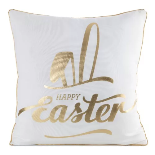 Spring41 húsvéti díszpárnahuzat Fehér 45x45 cm