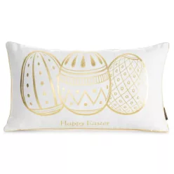 Spring49 húsvéti díszpárnahuzat Fehér 30x50 cm