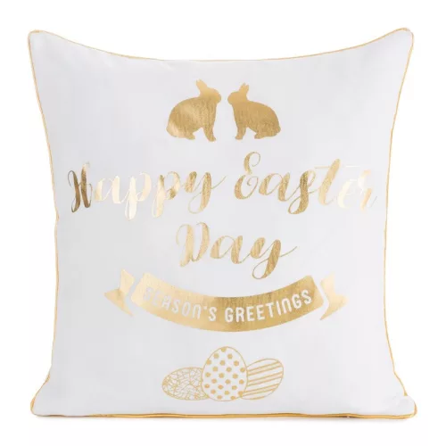 Spring65 húsvéti díszpárnahuzat Fehér 45x45 cm
