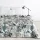 Davos2 bársony ágytakaró egzotikus levélmintával Zöld 220x240 cm