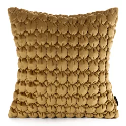 Velvet bársony párnahuzat Mustársárga 45x45 cm