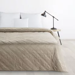 Luiz bársony ágytakaró fényes mintával Bézs 170x210 cm