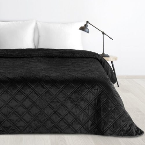 Luiz8 bársony ágytakaró Fekete 220x240 cm