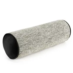   Henger alakú díszpárnahuzat zsenília fonalból Bézs 45x15 cm