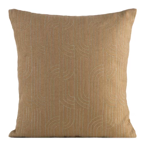 Mila párnahuzat lenvászon szerű anyagból Mézsárga 45x45 cm