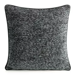 Díszpárnahuzat zsenília fonalból Acélszürke 45x45 cm