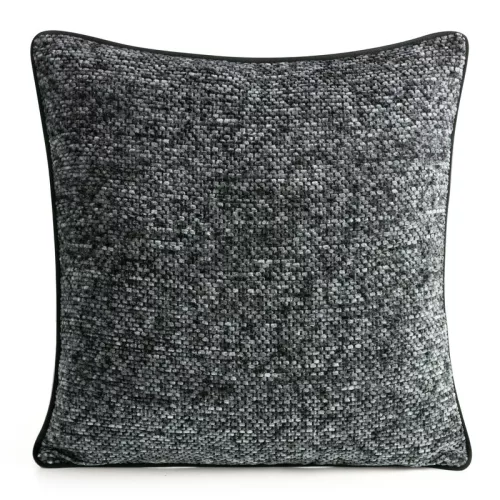 Díszpárnahuzat zsenília fonalból Acélszürke 45x45 cm