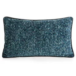 Díszpárnahuzat zsenília fonalból Kék 30x50 cm