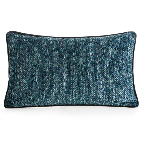 Díszpárnahuzat zsenília fonalból Kék 30x50 cm