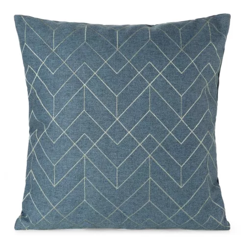 Mila párnahuzat lenvászon szerű anyagból Kék 45x45 cm