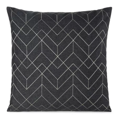 Mila párnahuzat lenvászon szerű anyagból Acélszürke 45x45 cm