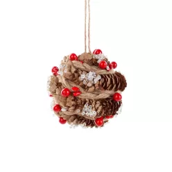 Karácsonyfadísz b87 Barna 12 cm