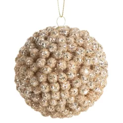Karácsonyfadísz b75 Világosbarna 8 cm