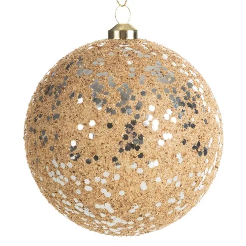 Karácsonyfadísz b76 Világosbarna 10 cm