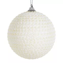 Karácsonyfadísz b79 Krémszín 10 cm
