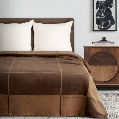 Elegant2 pamut-akril kétoldalas takaró Mézsárga 220x240 cm