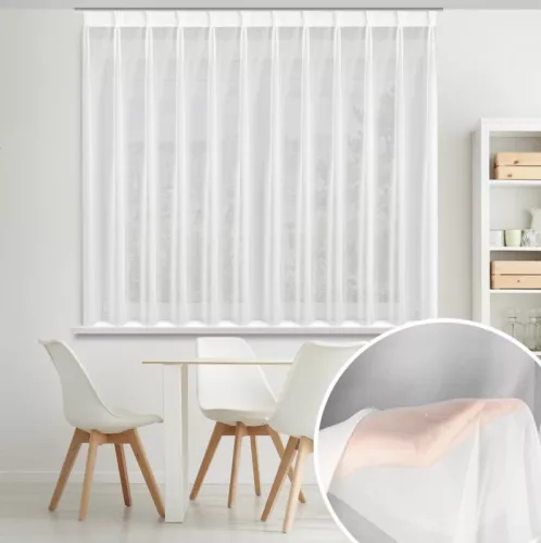 Lucy voile függöny Flex akasztós Fehér 230x170 cm