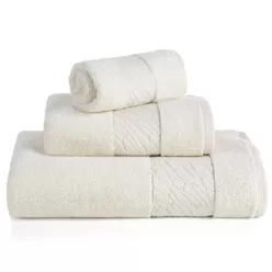   Royal minőségi pamut törölköző Krémszín 70x140 cm 3db