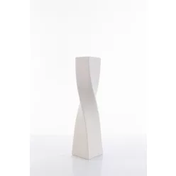 Riso2 kerámia váza Krémszín 12x12x50 cm