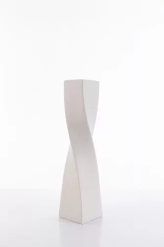 Riso2 kerámia váza Krémszín 12x12x50 cm