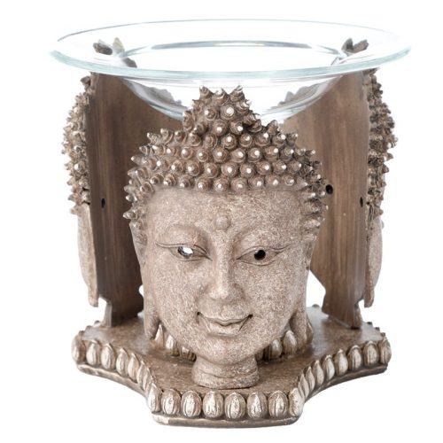 THAI BUDDHA-OLAJ ÉS VIASZÉGETŐ AROMALÁMPA-VIHARVERT KŐHATÁSÚ