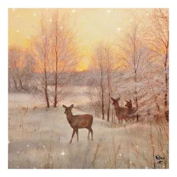 Deer At Sunset papírszalvéta 33x33cm,20db-os