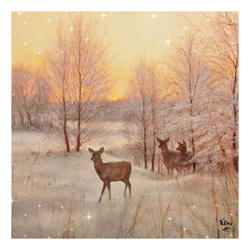 Deer At Sunset papírszalvéta 33x33cm,20db-os