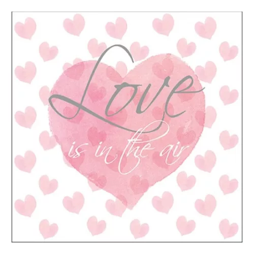 Love Letters papírszalvéta 33x33cm, 20db-os