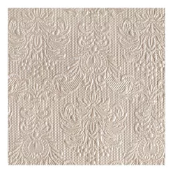 Elegance pearl taupe papírszalvéta 25x25cm,15db-os