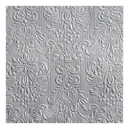 Elegance silver dombornyomott papírszalvéta 25x25cm,15db-os