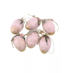 Tojás műanyag 4cm 12db/szett metál rose gold