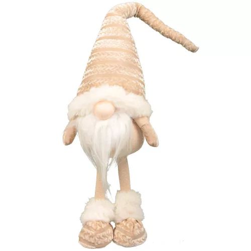 Figura orrmanó textil álló 55cm bézs